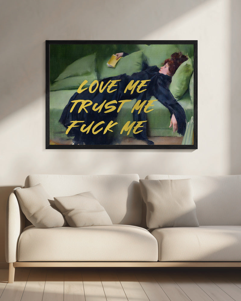 Love Me Trust Me Fuck Me / Yellow Version | Canvas