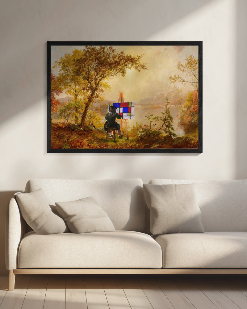 Kubistische Landschaft | Leinwand