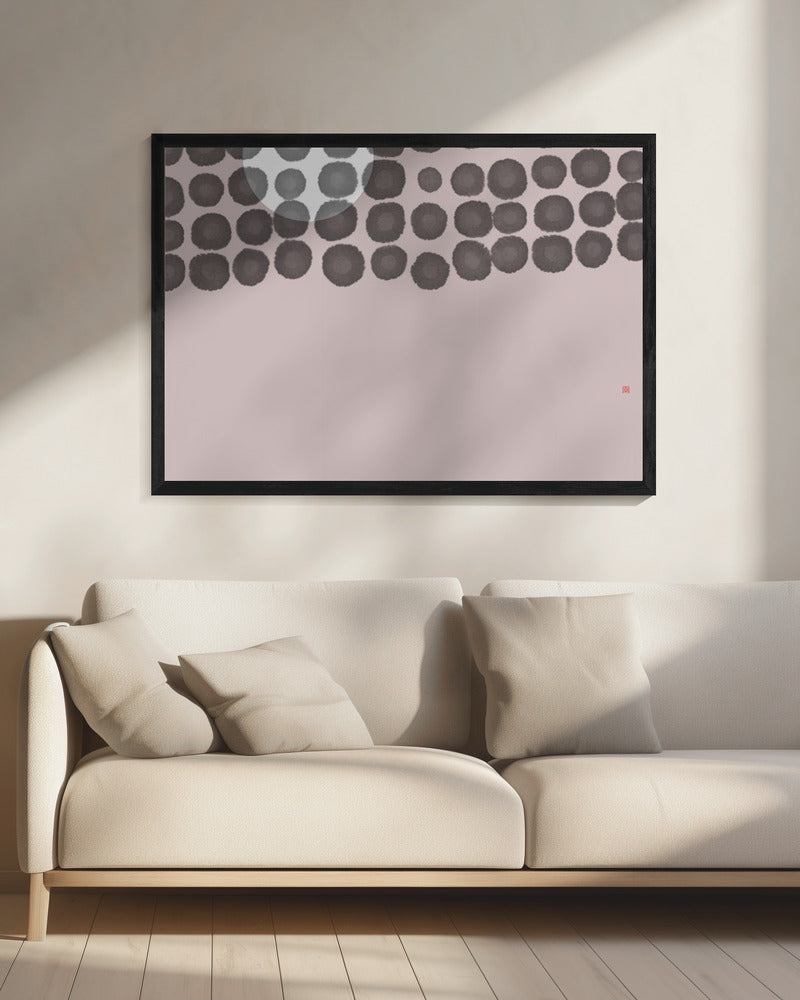 Versteckter Mond Nr. 3 | Hinter den Wolken | Leinwand