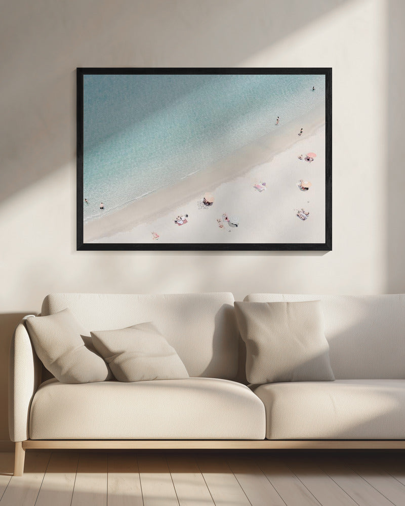Strandansicht aus der Luft | Leinwand