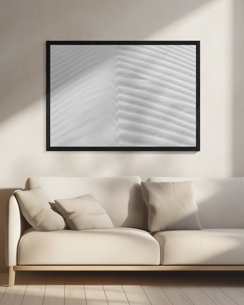 Minimalistische Sanddüne | Leinwand