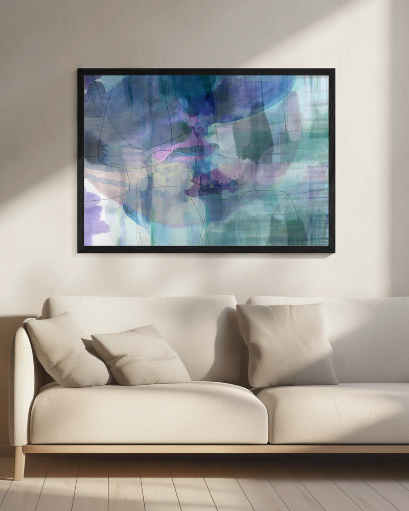 Aquarelle Blues 1 | Leinwand