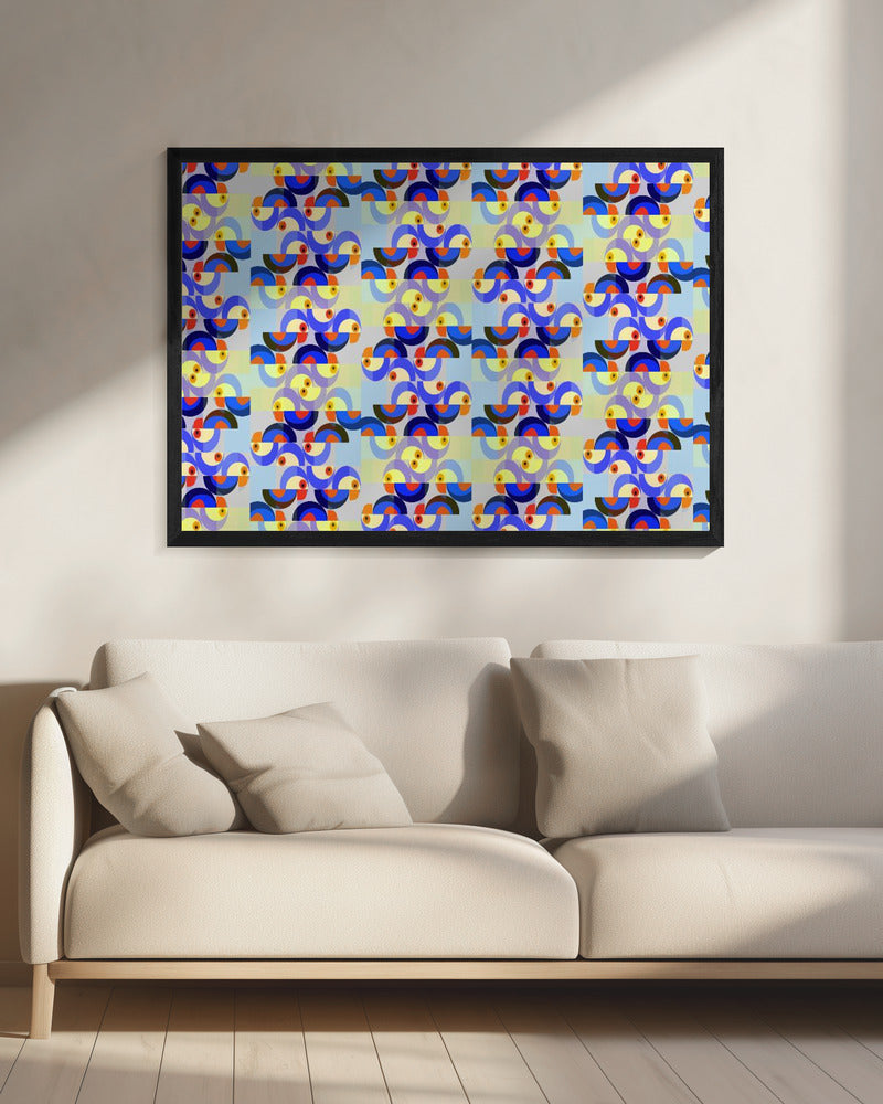 Retro Bird Mix | Canvas