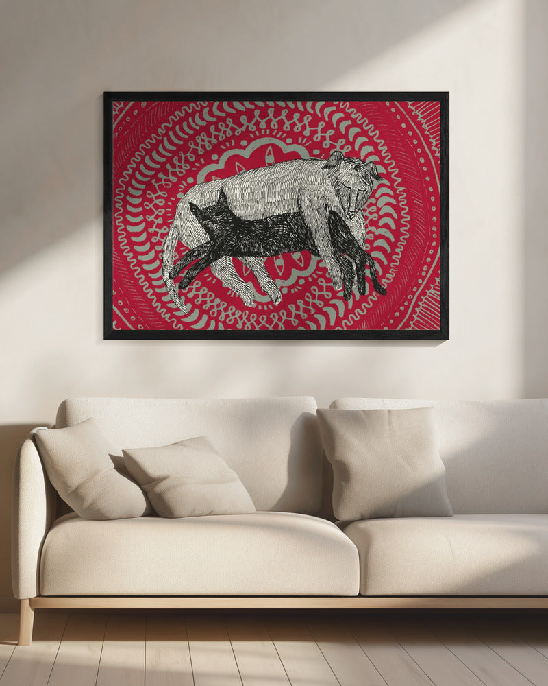 The Cat and The Dog | Canvas