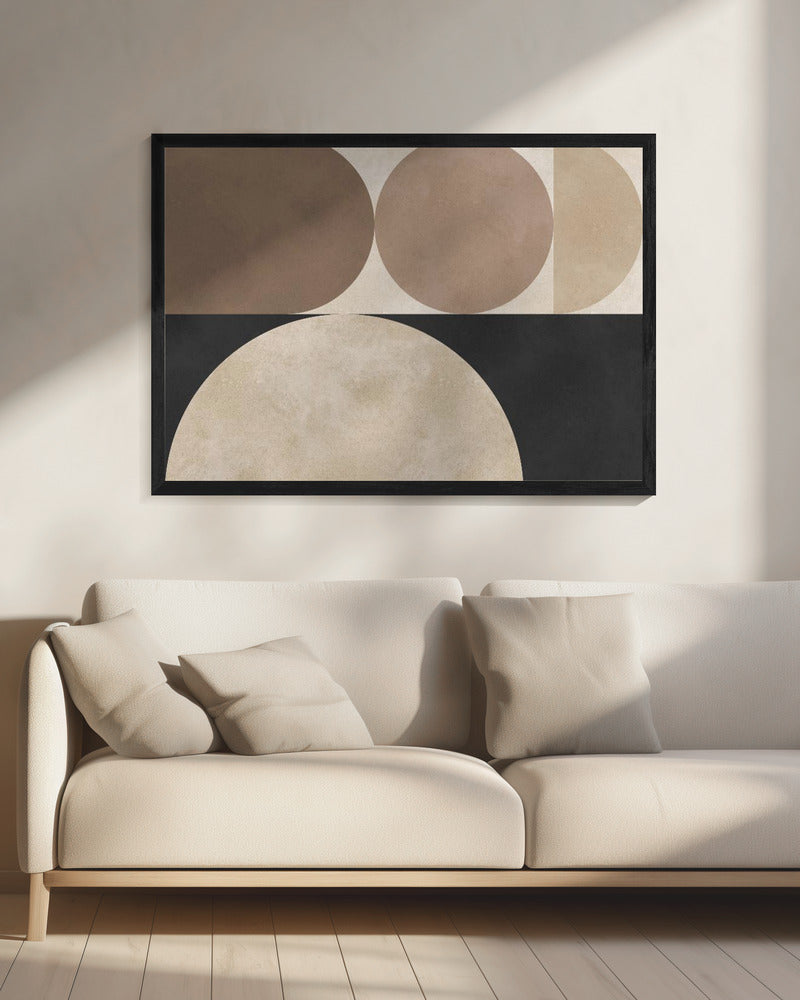 Braune Geometrie 5 | Leinwand