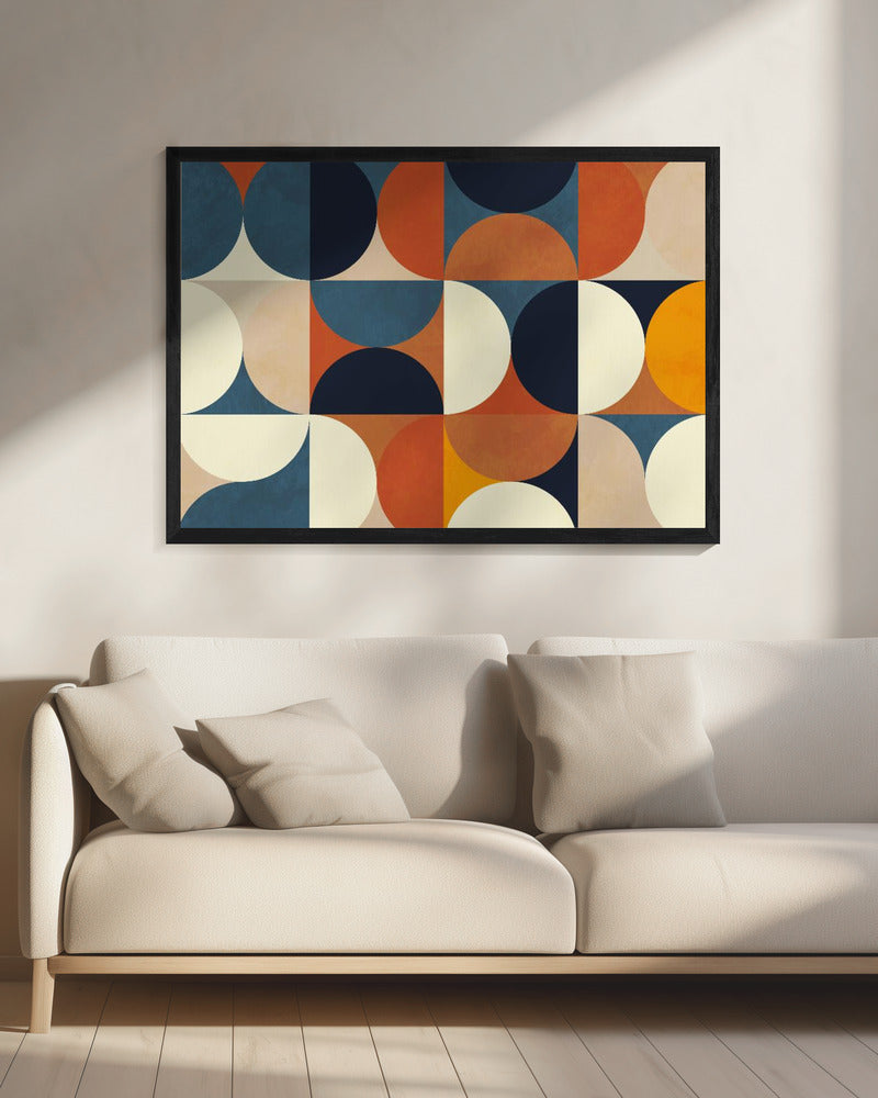 Geometrie New12 Marron | Leinwand