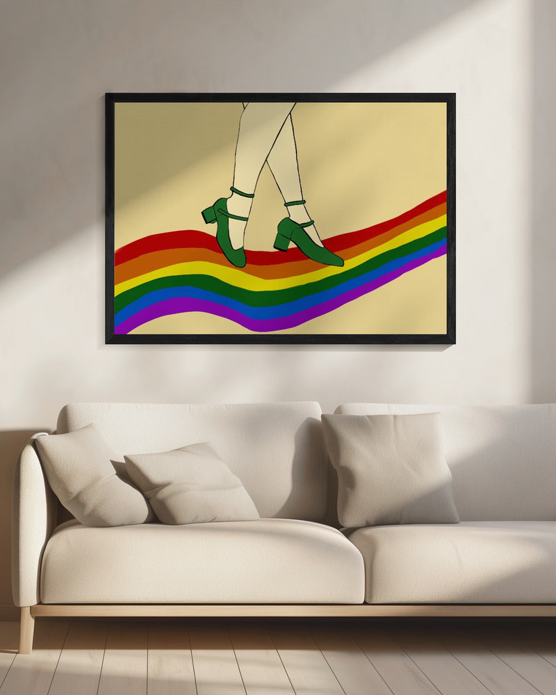 Regenbogenspaziergang | Leinwand