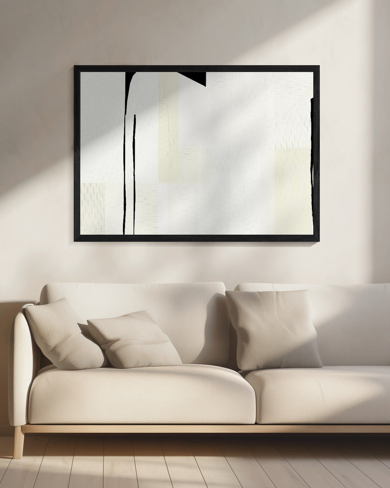Weiße Webkunst 1 | Leinwand