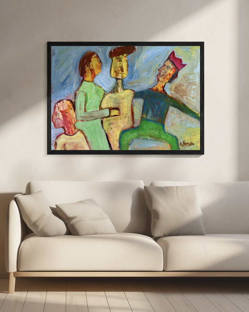 Die netten Freunde. | Leinwand