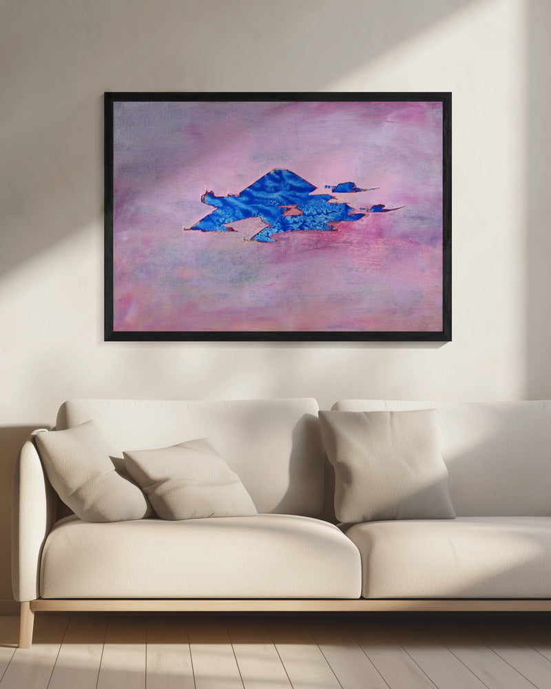 UAP, Blau, Rosa Himmel | Leinwand