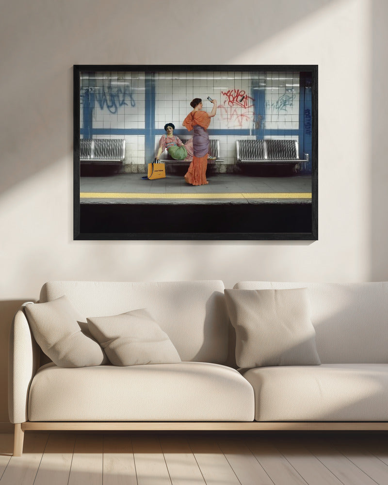 Die Kunst des Wartens | Leinwand