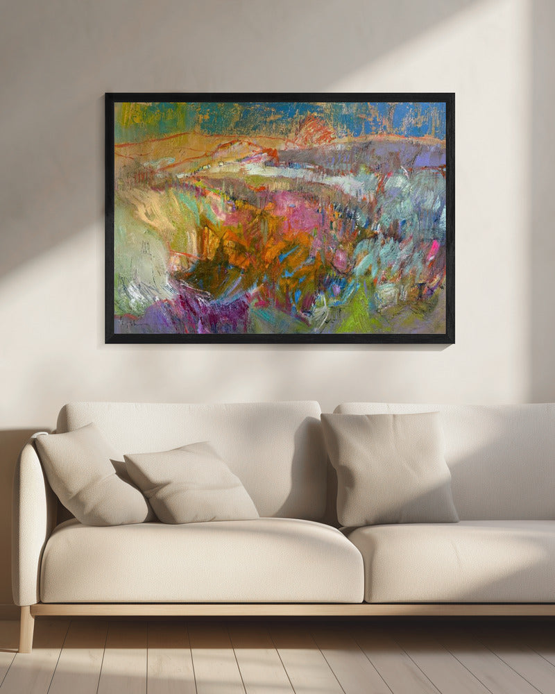 Lebendige Berglandschaft | Leinwand