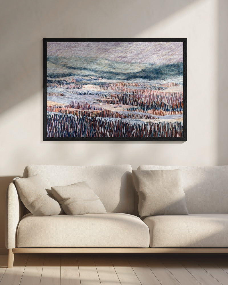 Winterlandschaft Wandteppich | Leinwand