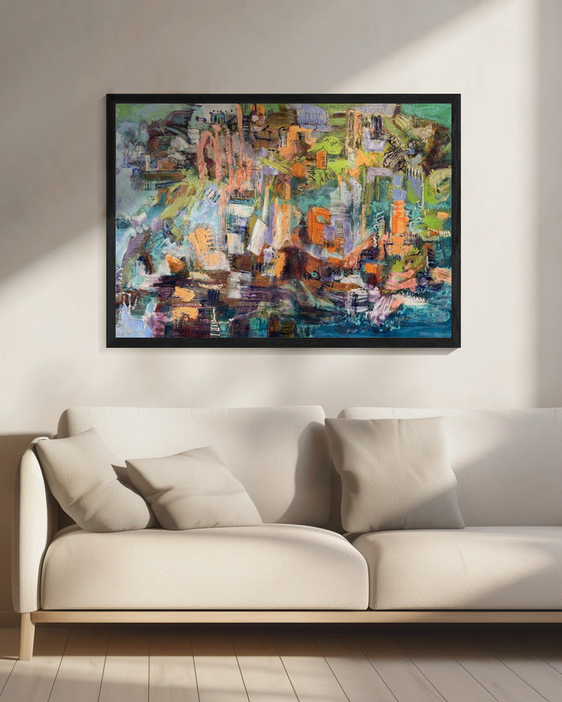Lebendiges Stadtbild | Leinwand