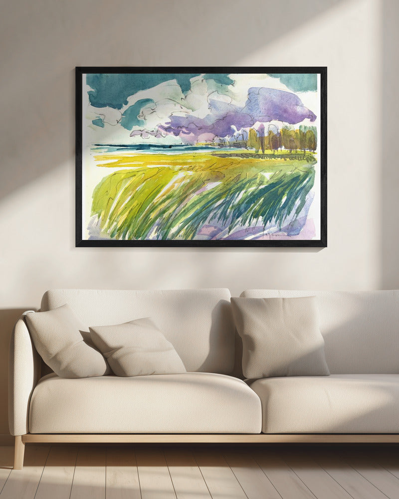 Ruhiger Wiesenhimmel | Leinwand