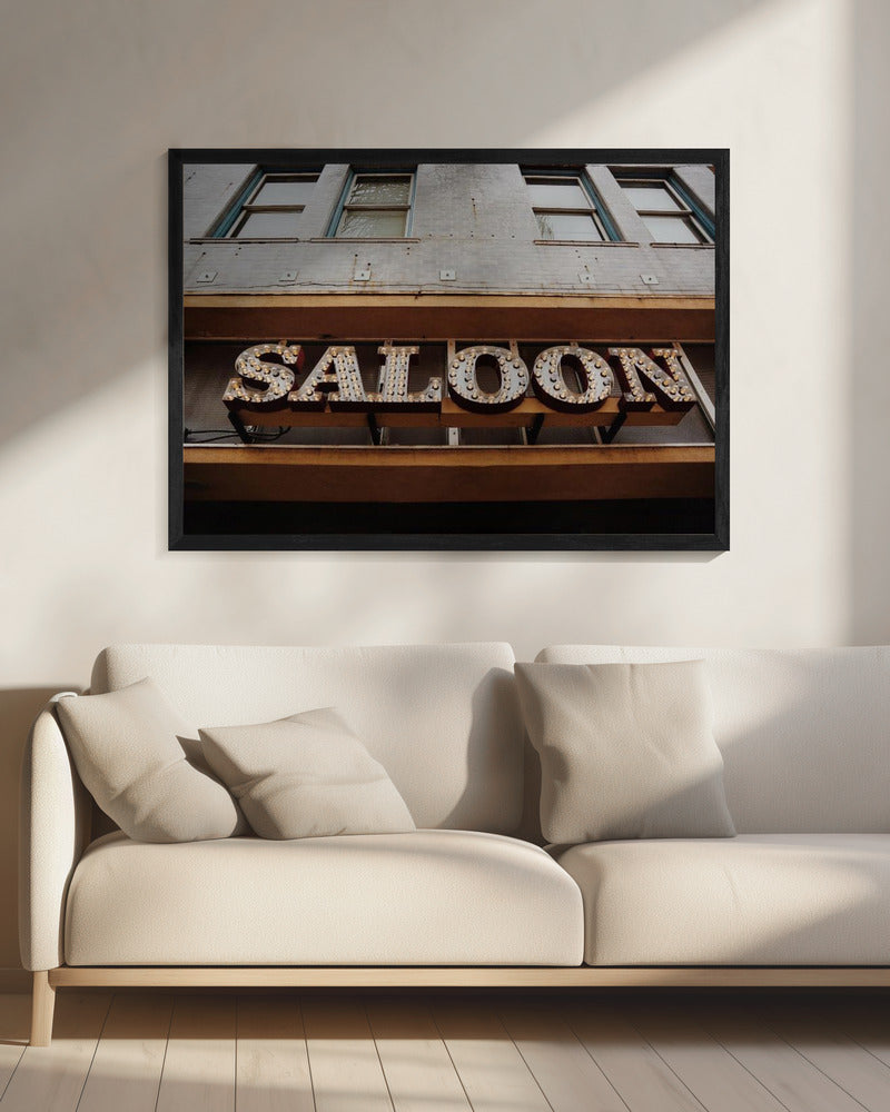 Vintage Saloon Schild | Leinwand