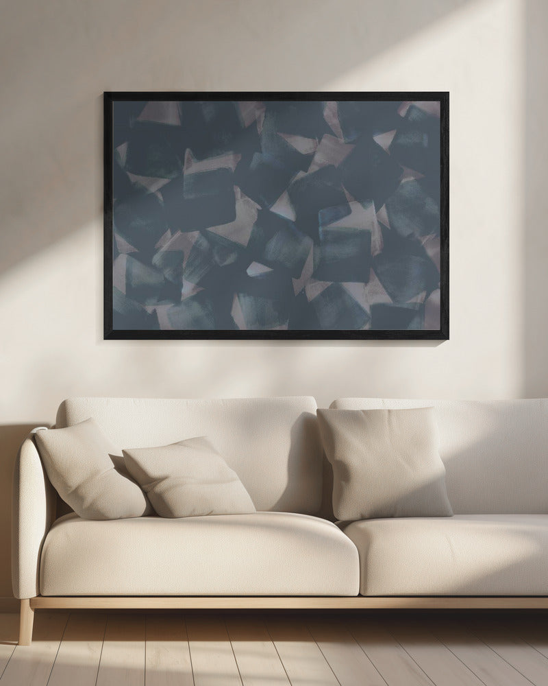 Weiche quadratische Pinselstriche | Leinwand