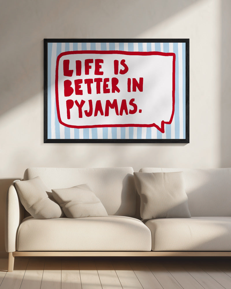 Gemütliche Pyjama-Weisheiten | Leinwand