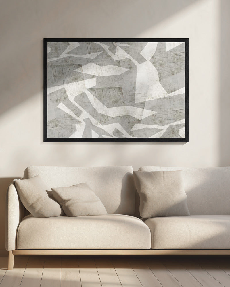 Geometrische Formen in einer neutralen Farbpalette | Leinwand