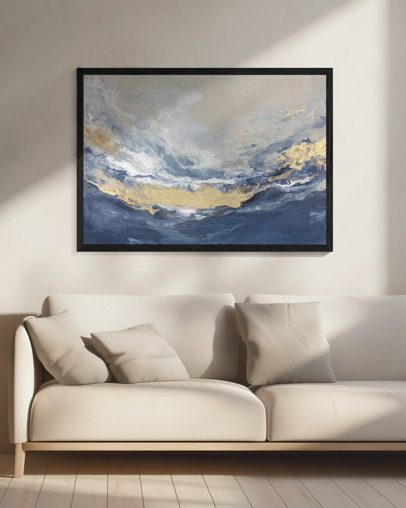 Golden Horizon Waves | Canvas