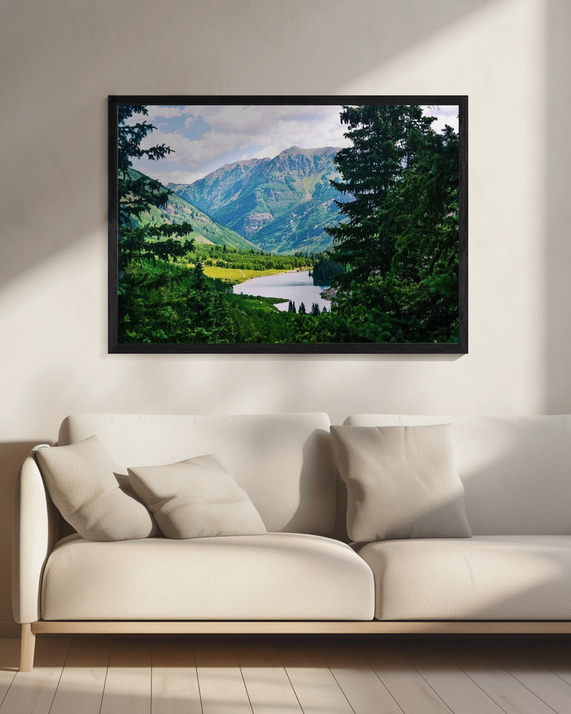Kastanienbrauner See | Leinwand