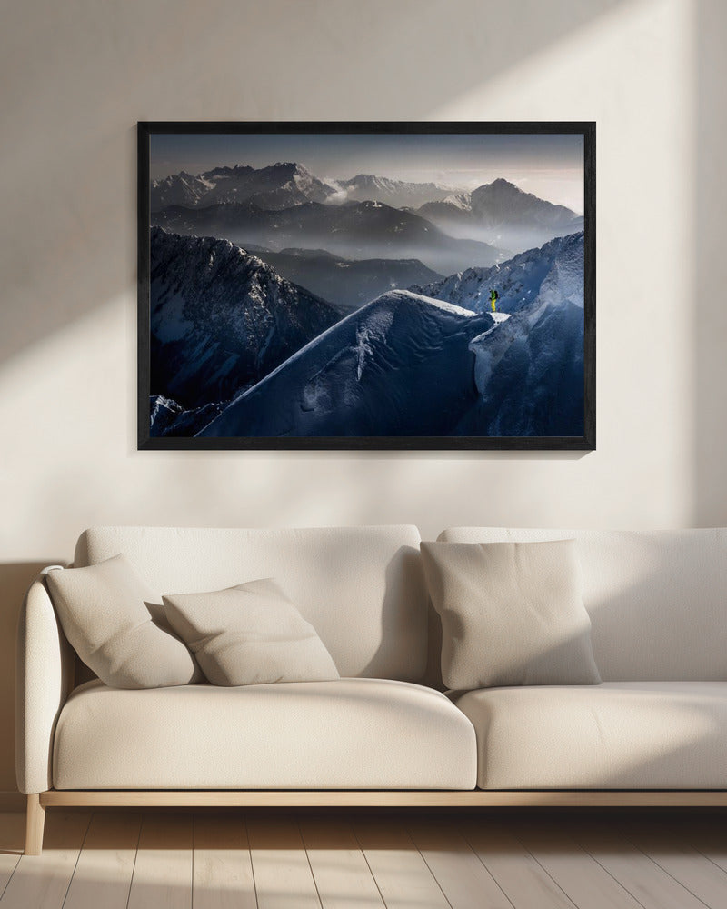 Stille Momente vor dem Abstieg | Leinwand