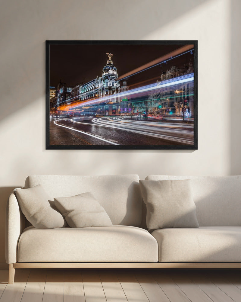 Madrid Verkehr | Leinwand