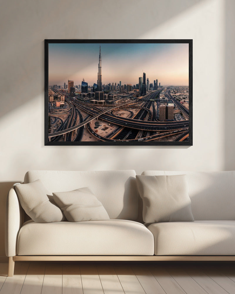 Dubai Skyline Panorama | Leinwand