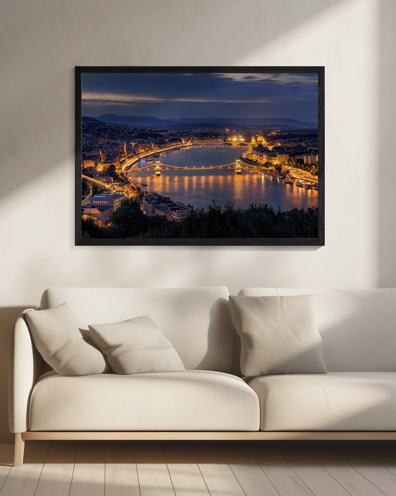 Panorama von Budapest | Leinwand