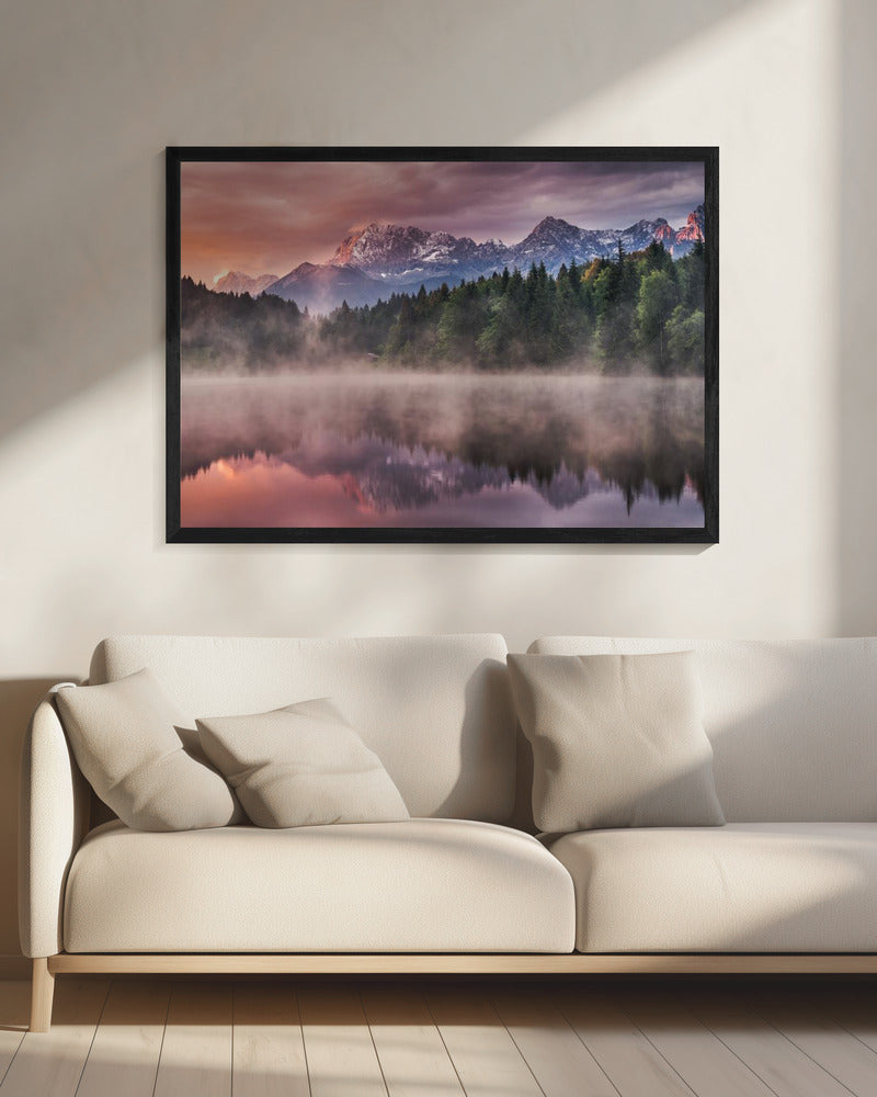 Sonnenaufgang am See | Leinwand