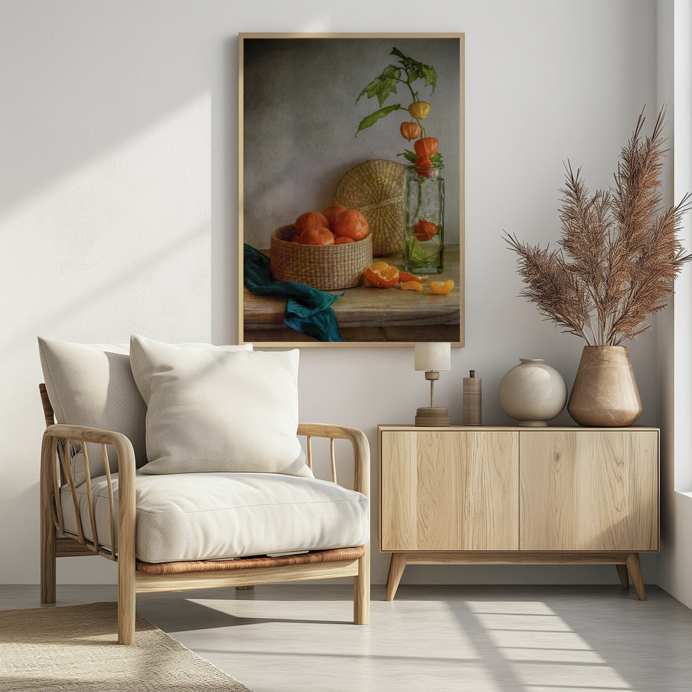 Stillleben mit Clementinen | Poster