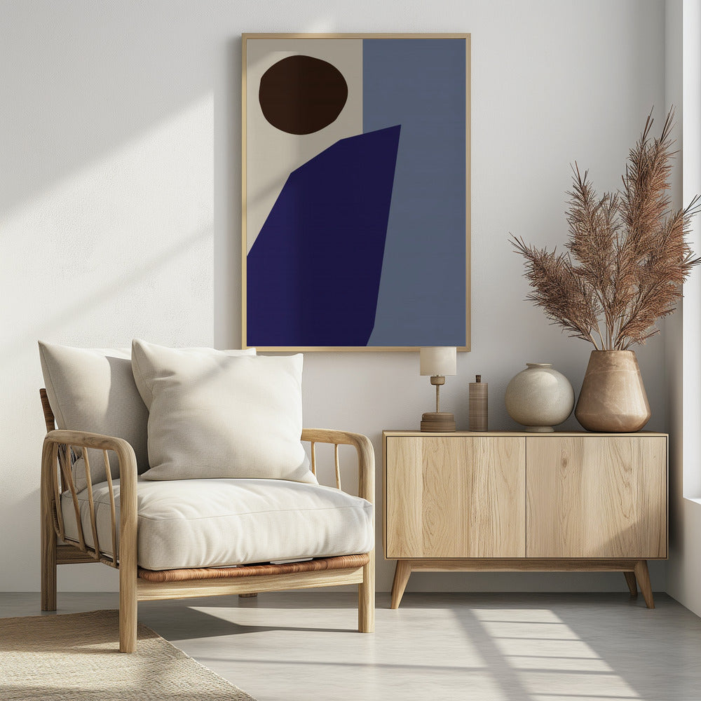 Color Blocks 02 Blue | Poster
