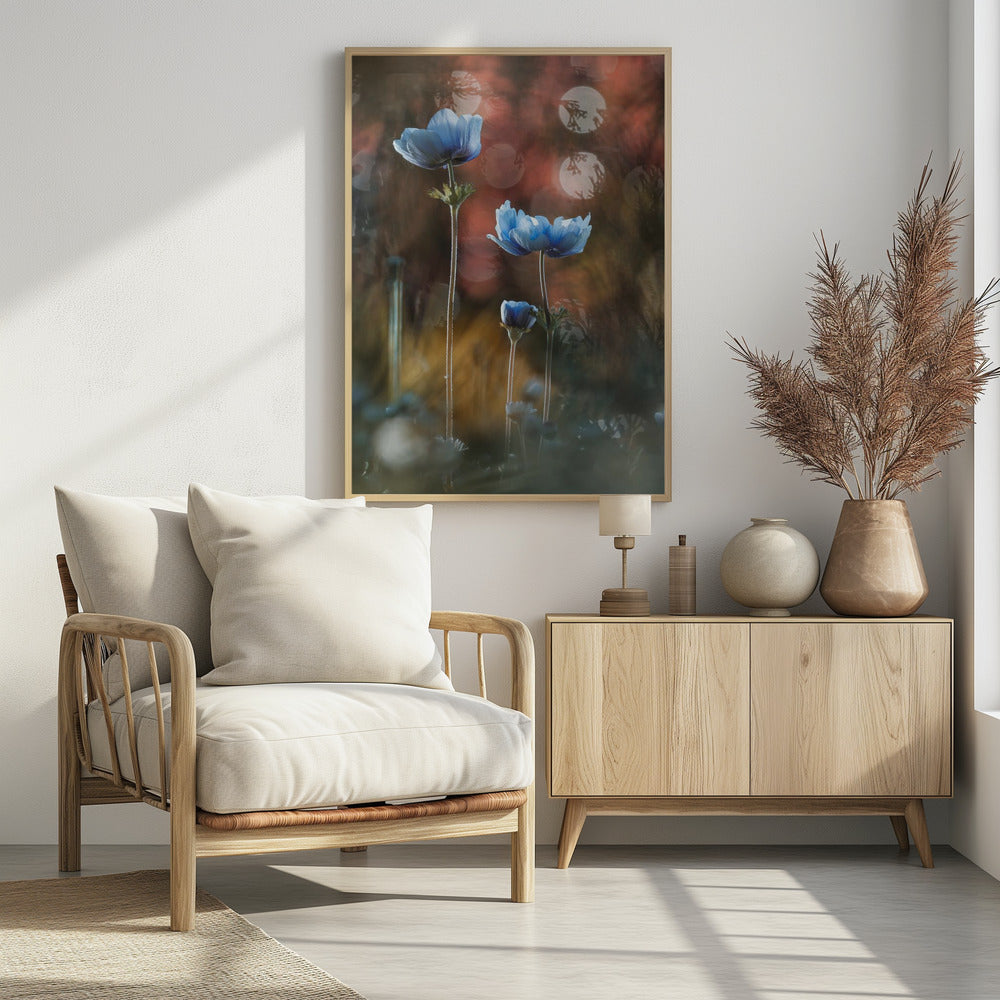 Ein Farbenrausch in einer grauen und tristen Welt | Poster