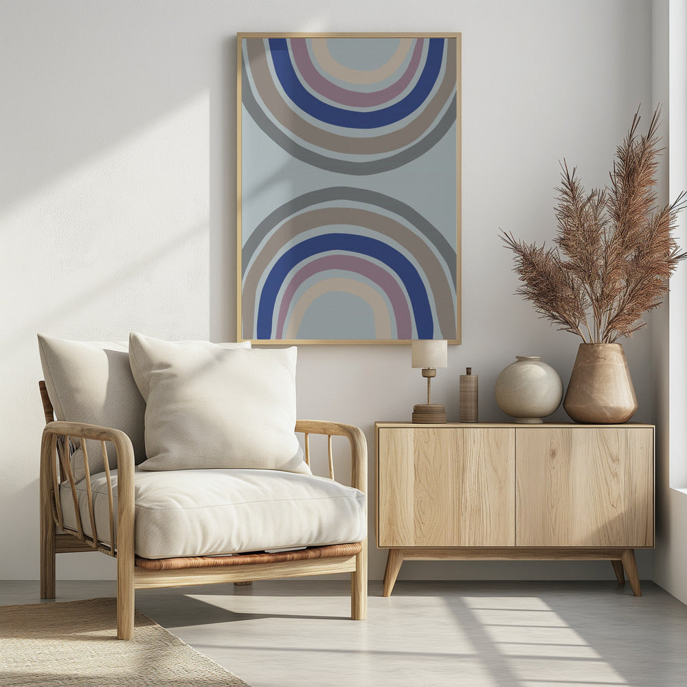Double Rainbow Blue | Poster