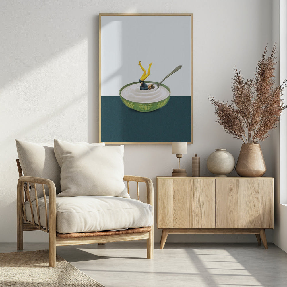 Yoga in meinem Joghurt | Poster