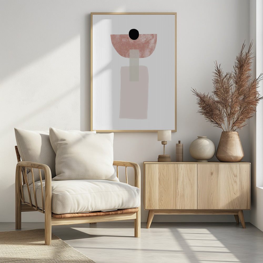 Geometric Shapes in Soft Earthy Tones | Poster