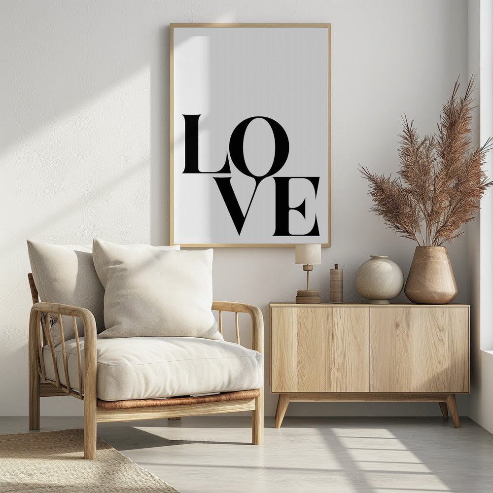 Mutige Liebestypografie | Poster