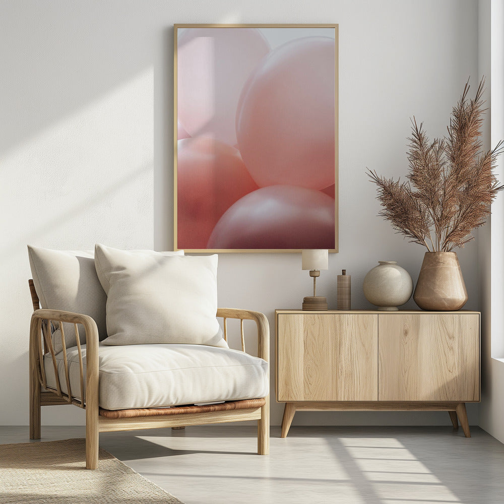 Zartrosa Ballons | Poster