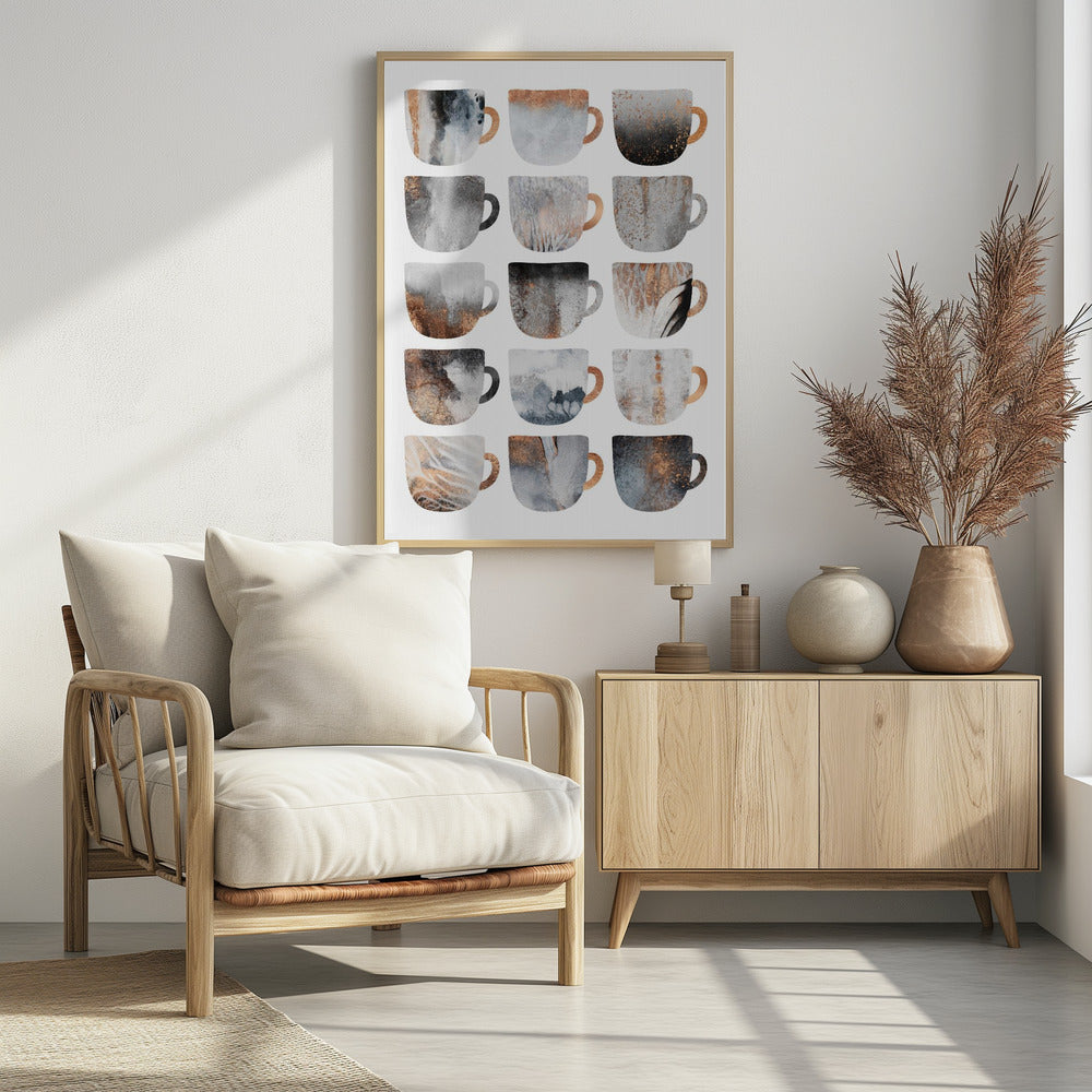 Dreamy Coffee Cups | Poster