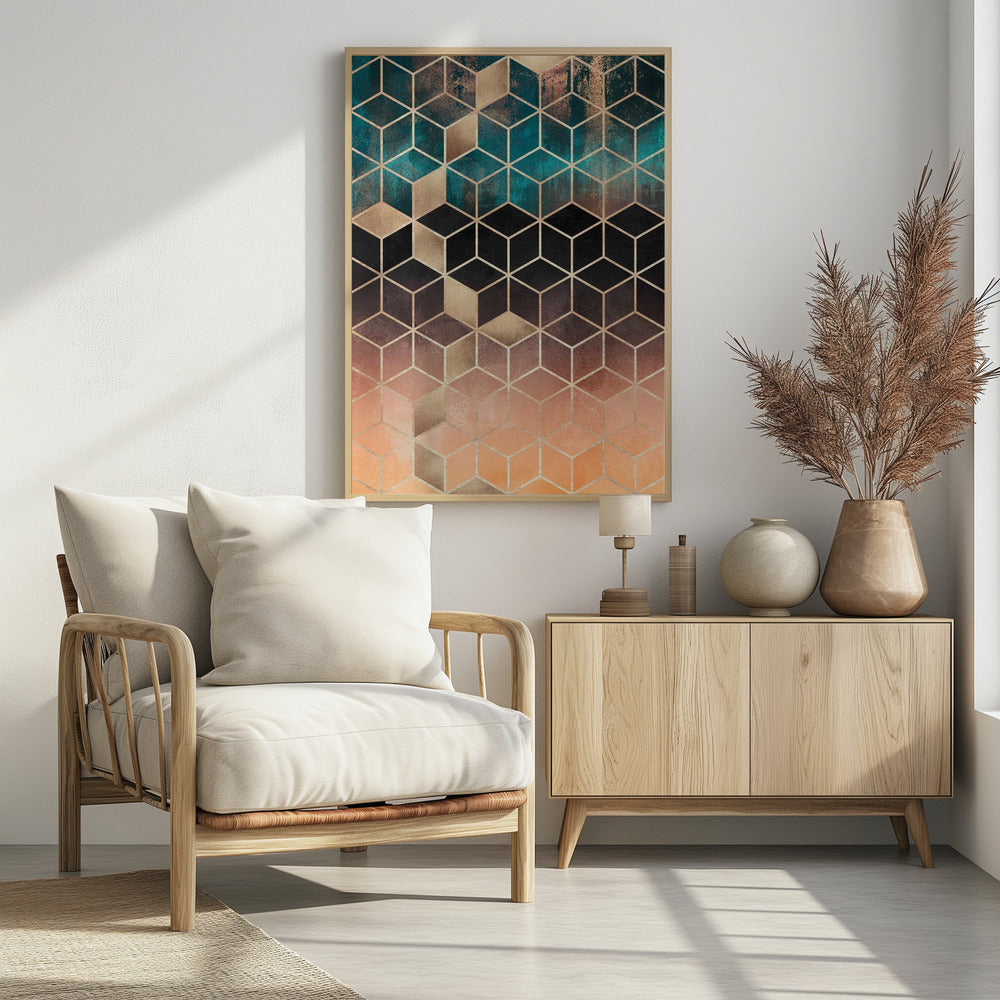 Ombre Traumwürfel | Poster