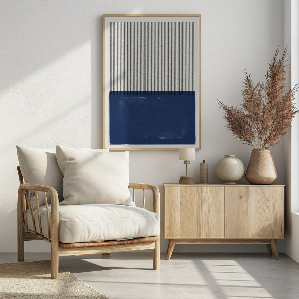Blaue Linie Harmonie | Poster