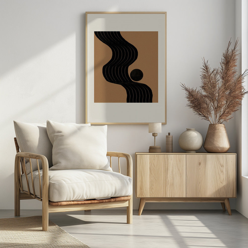 Gebogener Pfad Harmonie | Poster