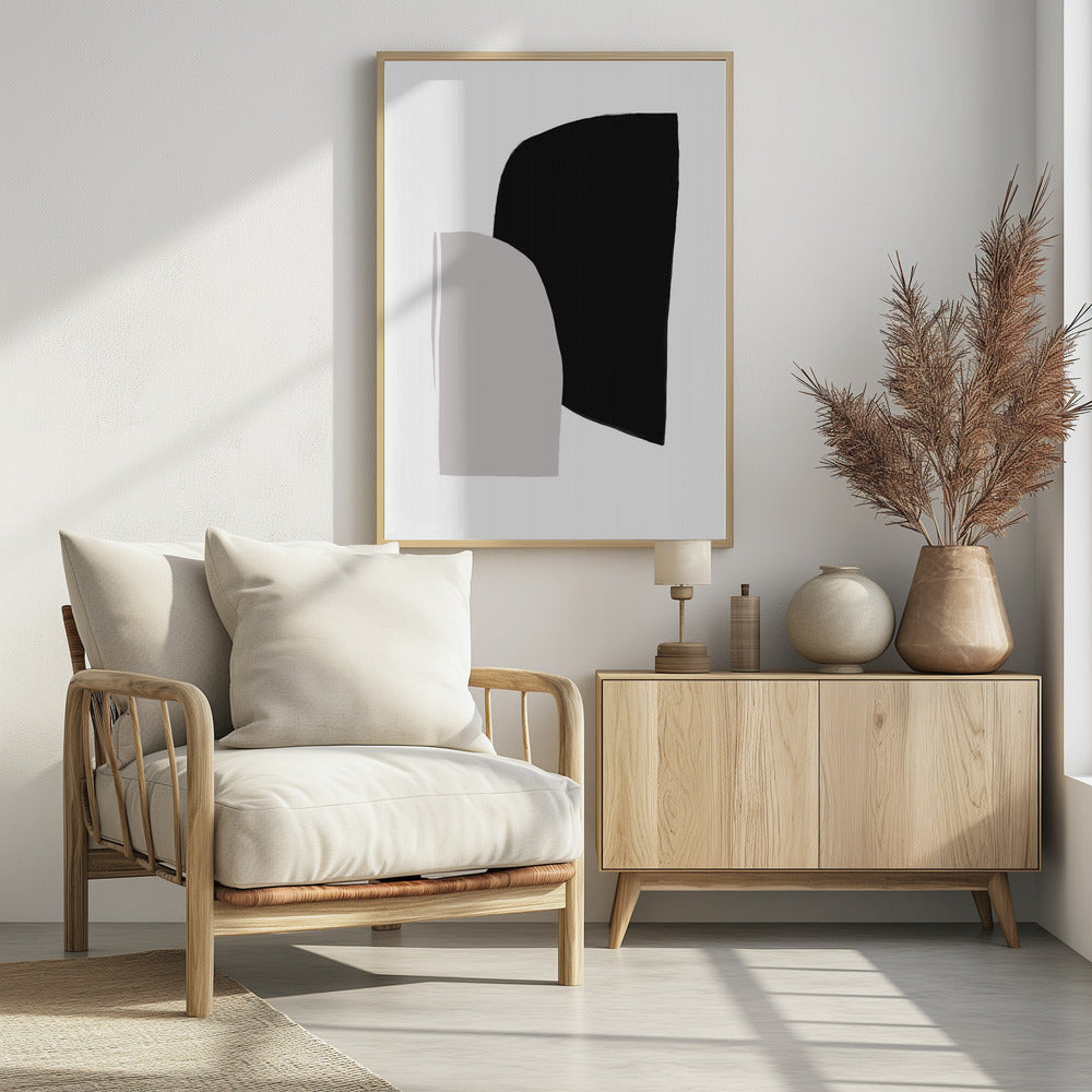 Monochrome Formen | Poster