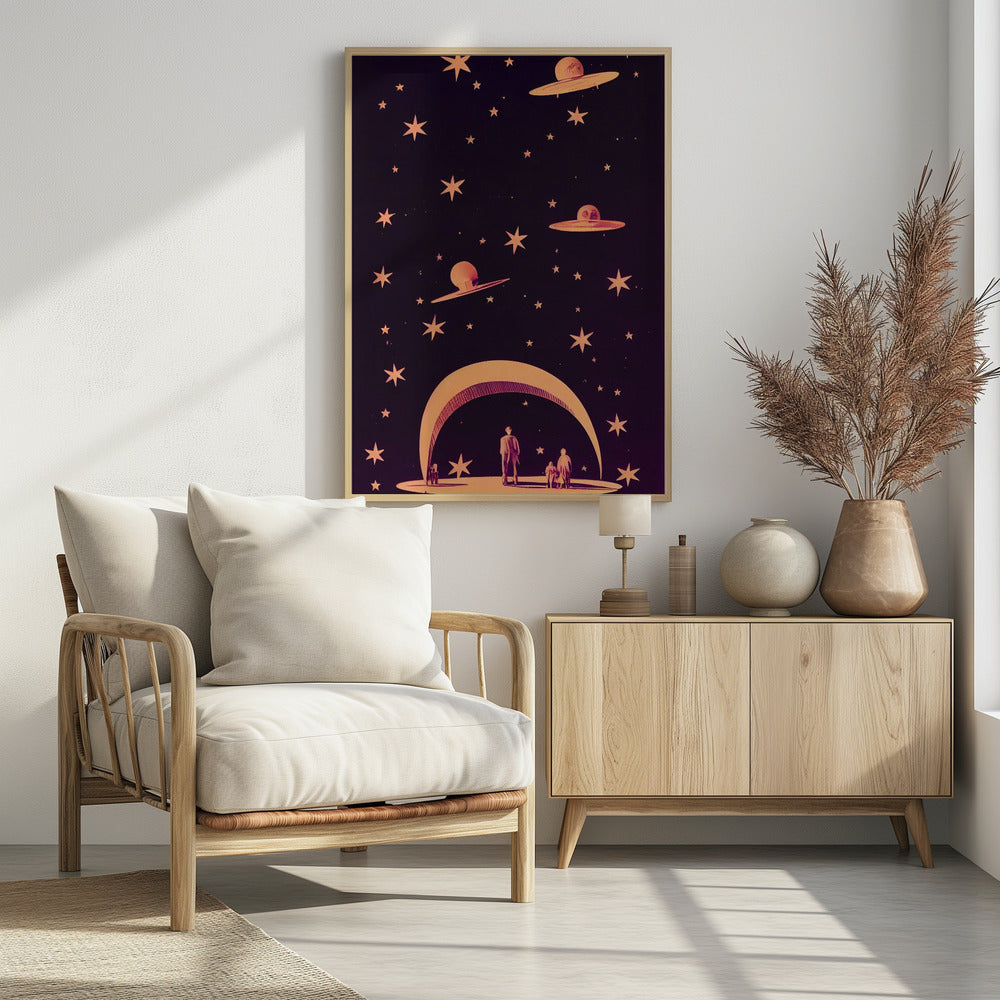 Galaktische Traumlandschaft | Poster