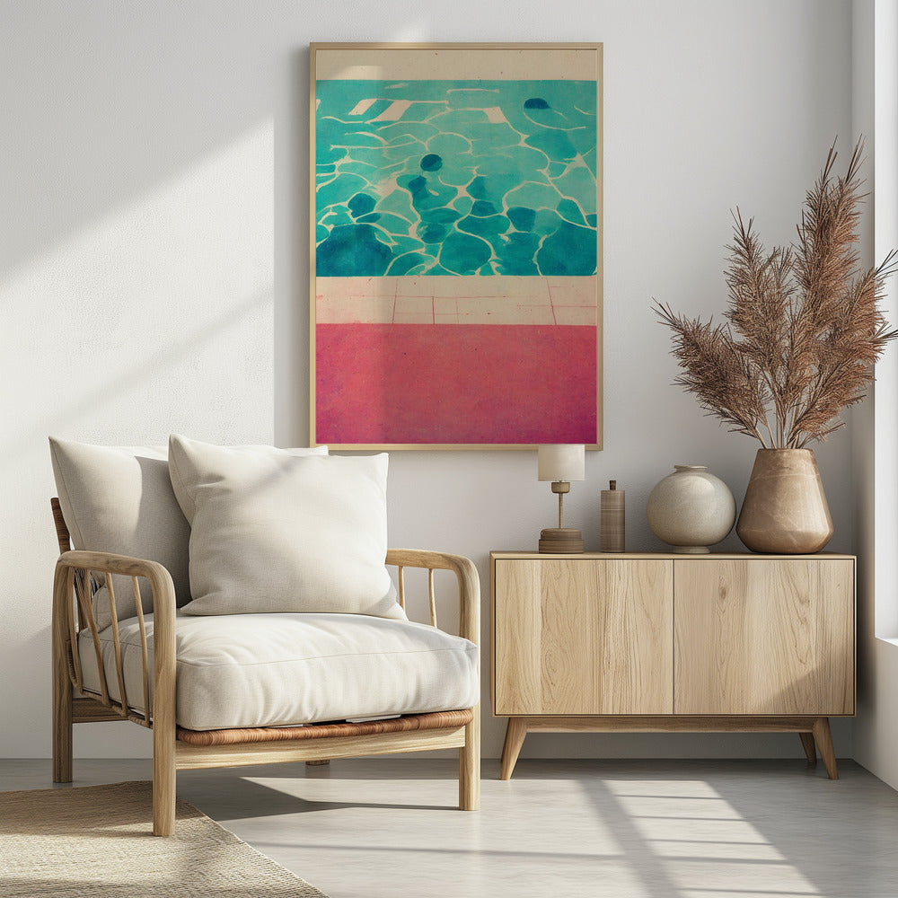 Serene Poolside | Poster