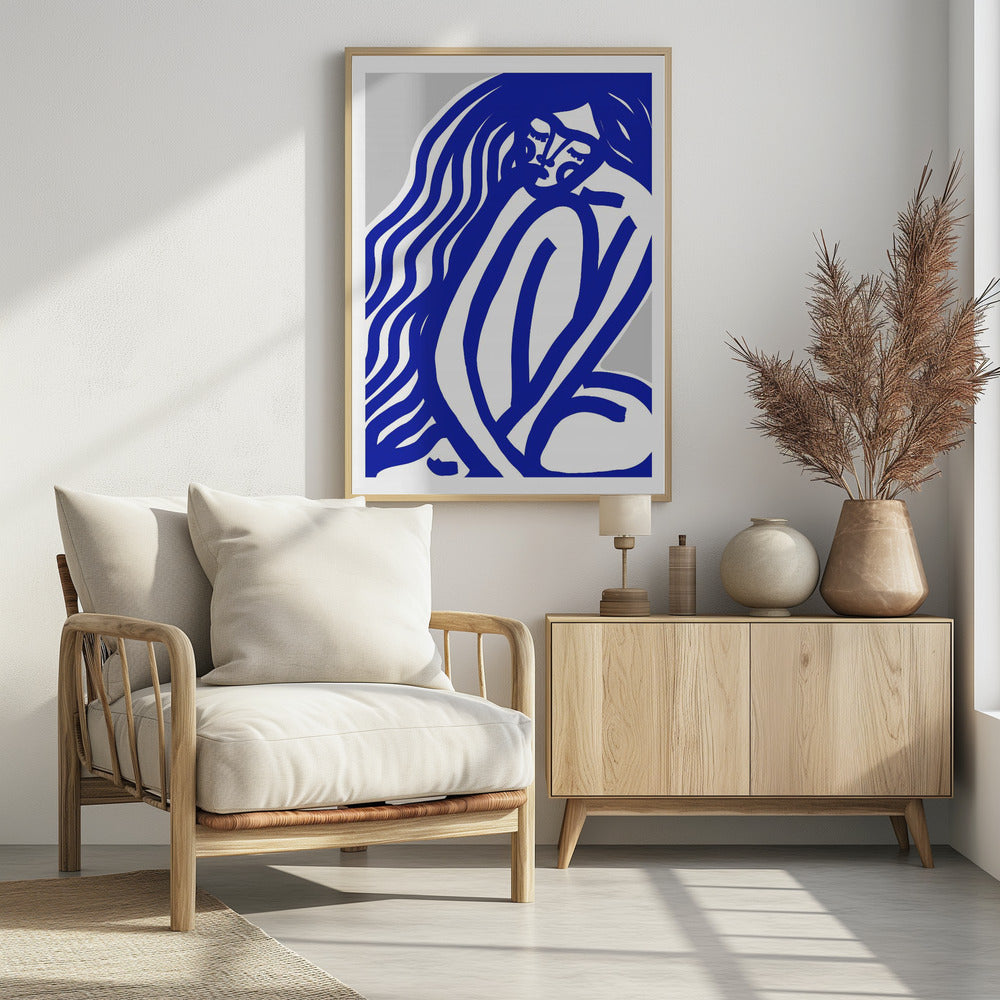 Blue Contours | Poster