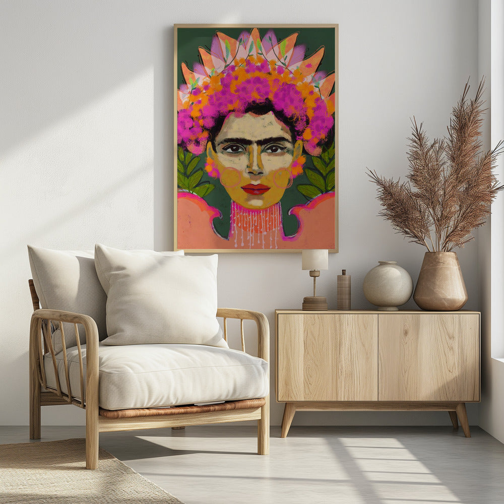 Lebendige Blumenkrone | Poster