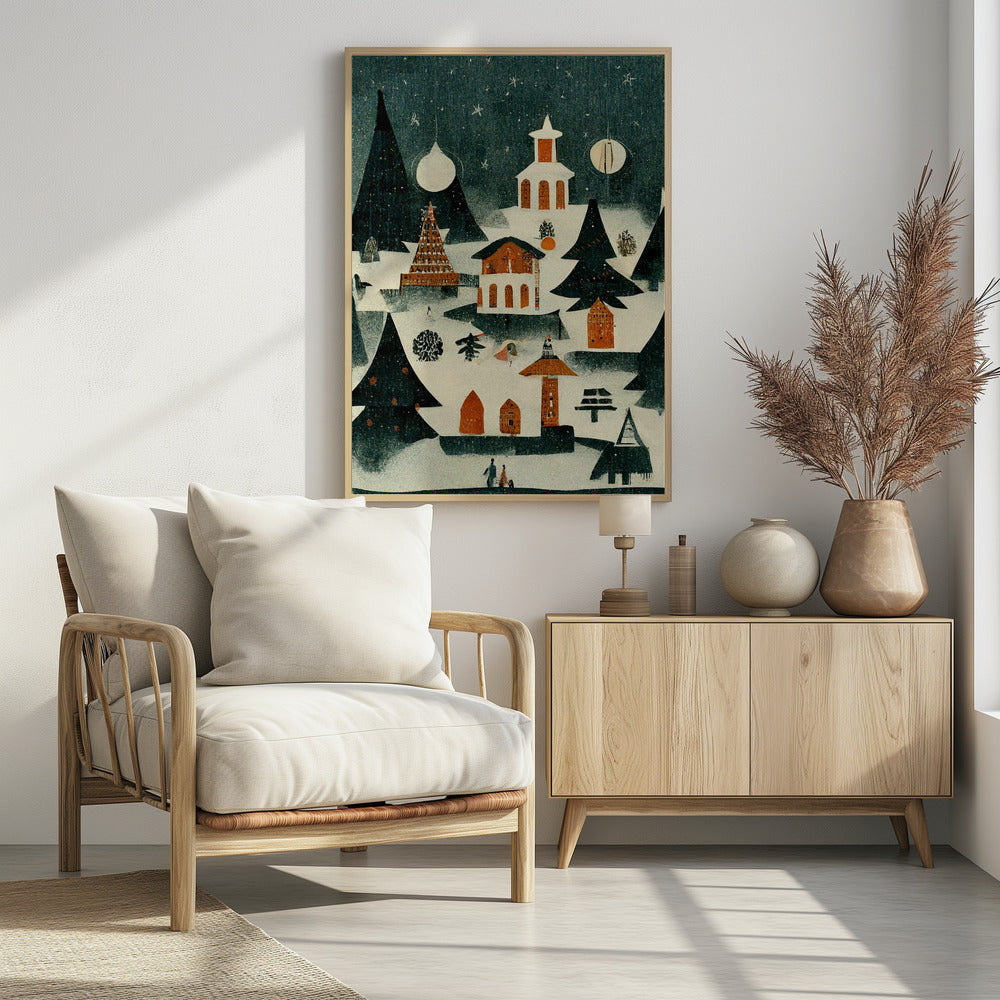 Winter Village Glow | Poster