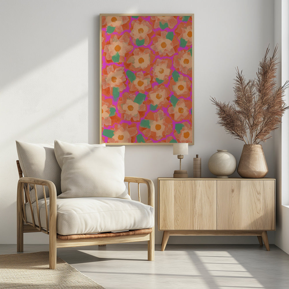 Vibrant Petal Dance | Poster