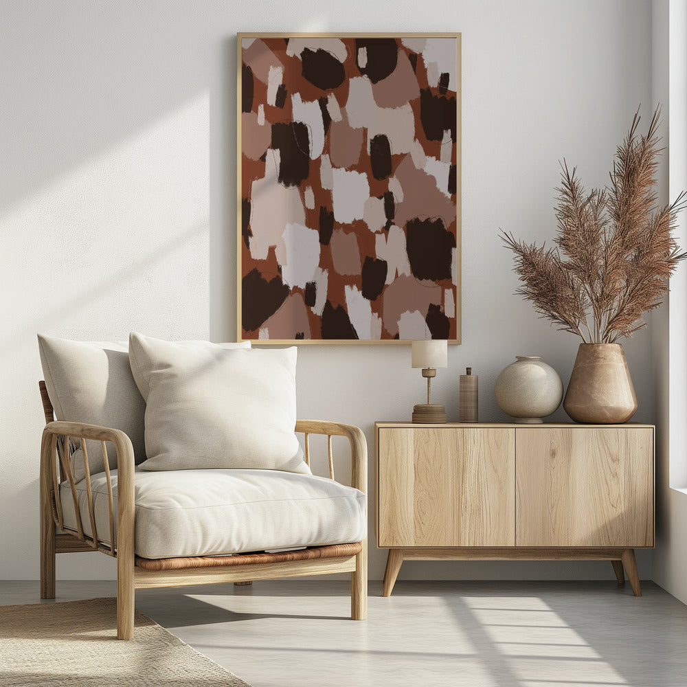 Earthy Brush Strokes | Poster